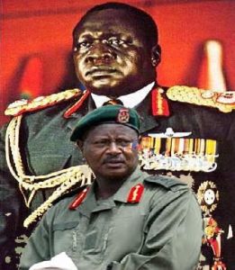 Greedy barbarian Museveni apparently haunted by the ghost of Idi Amin!