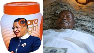 Untold story: Speaker Carolight Anita Among on a looting spree just like her murderous master, Greedy Barbarian Museveni!