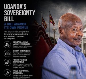 Museveni’s Sovereignty Bill is a gag law that is putting the entire Uganda in a permanent jail