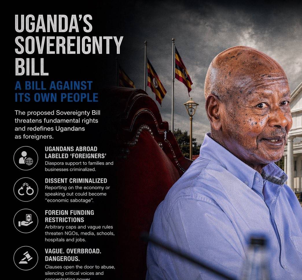 Museveni’s Sovereignty Bill is a gag law that is putting the entire Uganda in a permanent jail
